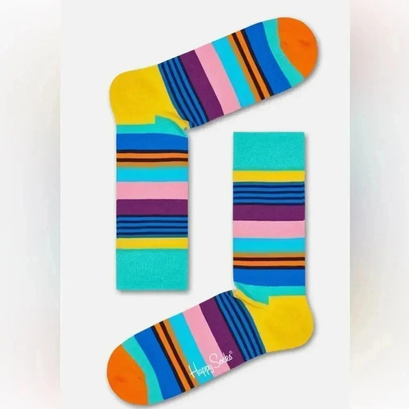 Happy Socks Stripped Multicolored - Picture 1 of 7
